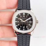 Copy Patek Philippe Aquanaut Luce 5067A SS Black Dial Watch Swiss Grade 1
